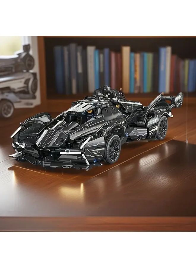 Black Building Block Car Movie Themed Collectible Model Stylish Display Gift - Image 3